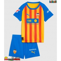 Camisa de Futebol Valencia Equipamento Alternativo Infantil 2025-26 Manga Curta (+ Calças curtas)